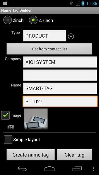 Name Tag Builder - عکس برنامه موبایلی اندروید