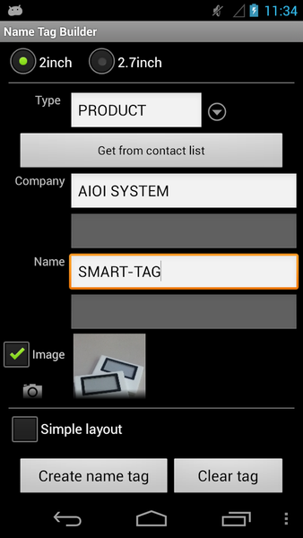 Name Tag Builder - عکس برنامه موبایلی اندروید