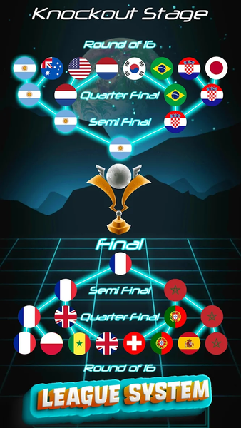 Air Hockey Glow HD Ultimate ۲D - عکس بازی موبایلی اندروید