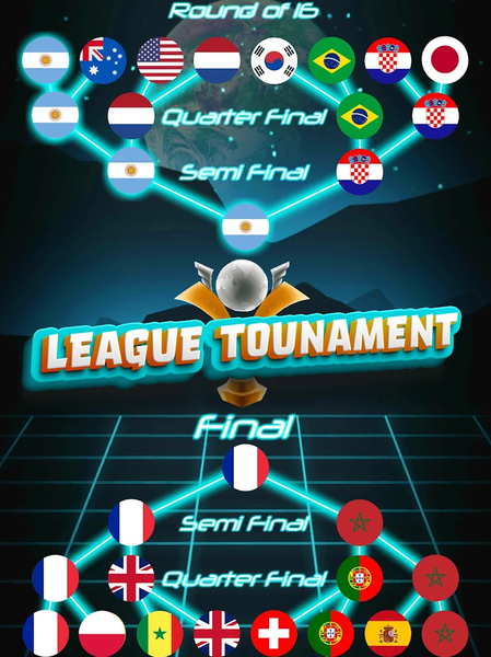 Air Hockey Glow HD Ultimate ۲D - عکس بازی موبایلی اندروید