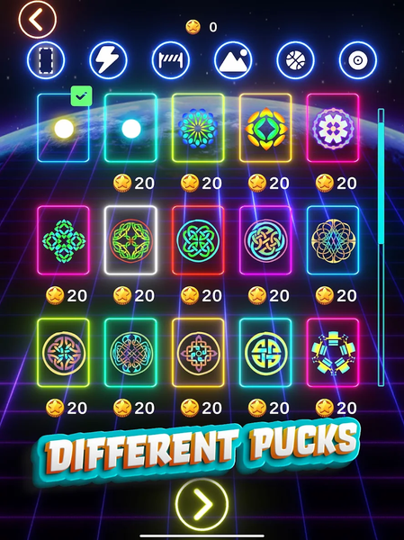 Air Hockey Glow HD Ultimate ۲D - عکس بازی موبایلی اندروید