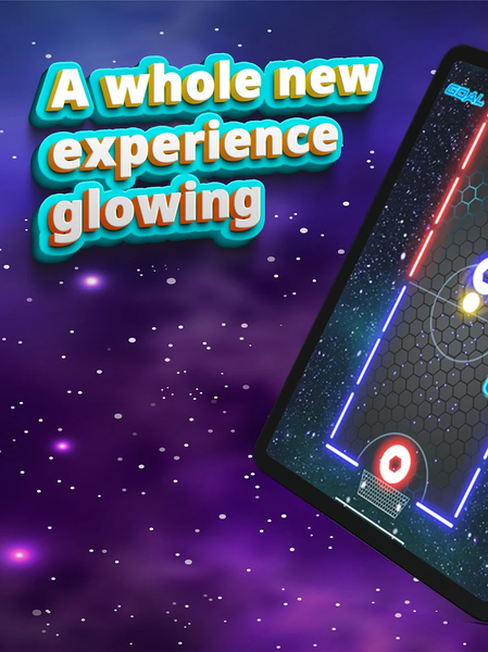 Air Hockey Glow HD Ultimate ۲D - عکس بازی موبایلی اندروید