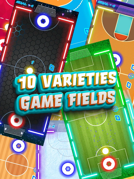 Air Hockey Glow HD Ultimate ۲D - عکس بازی موبایلی اندروید