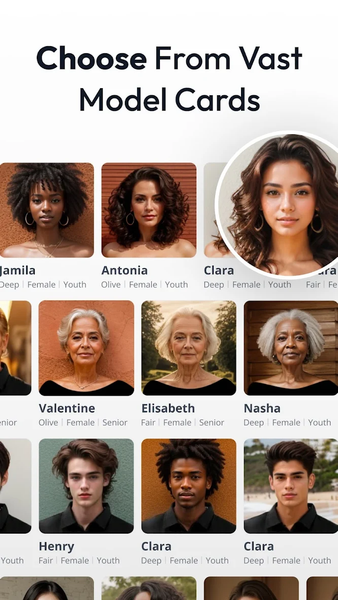 Vmake AI Fashion Model Studio - عکس برنامه موبایلی اندروید