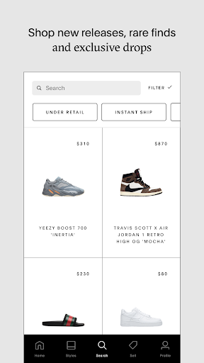 GOAT - Sneakers & Designer Fashion - Image screenshot of android app