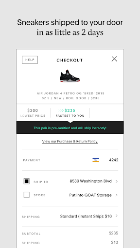 GOAT – Sneakers & Apparel - Image screenshot of android app
