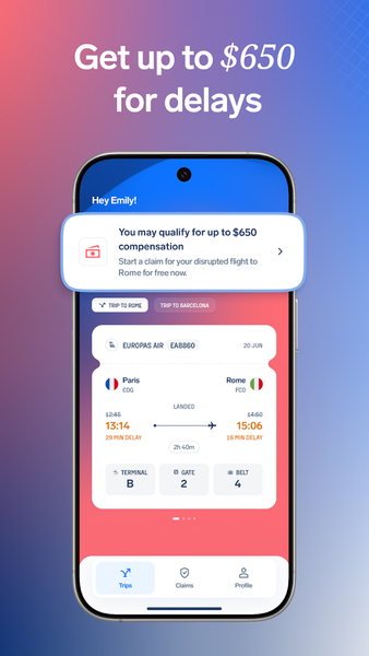 AirHelp・Flight Tracker & Claim - عکس برنامه موبایلی اندروید