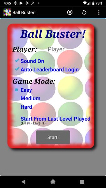 Ball Buster! - Gameplay image of android game