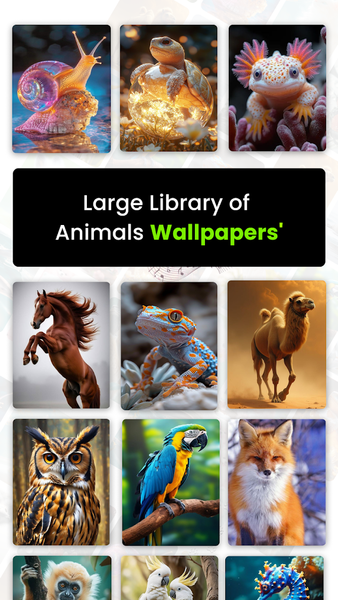 Animal Sounds & Wallpapers - Image screenshot of android app
