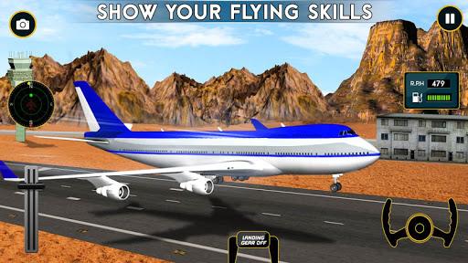 Flight Pilot Simulator Games - Gameplay image of android game