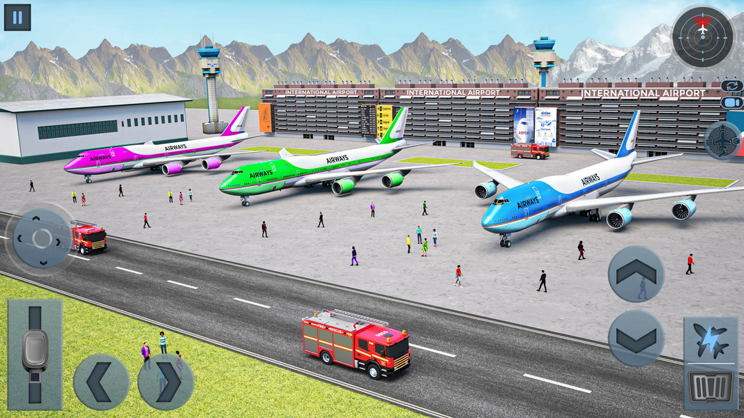Flight Pilot Simulator ۳d - عکس بازی موبایلی اندروید
