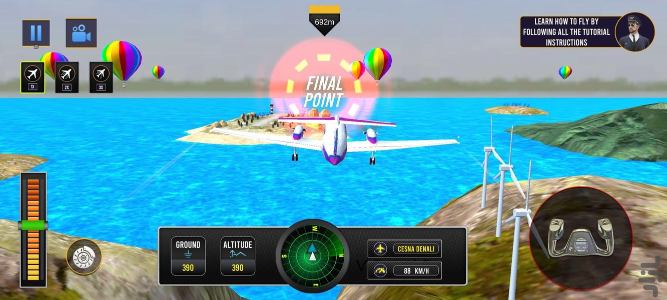 بازی هواپیما وجنگنده - Gameplay image of android game