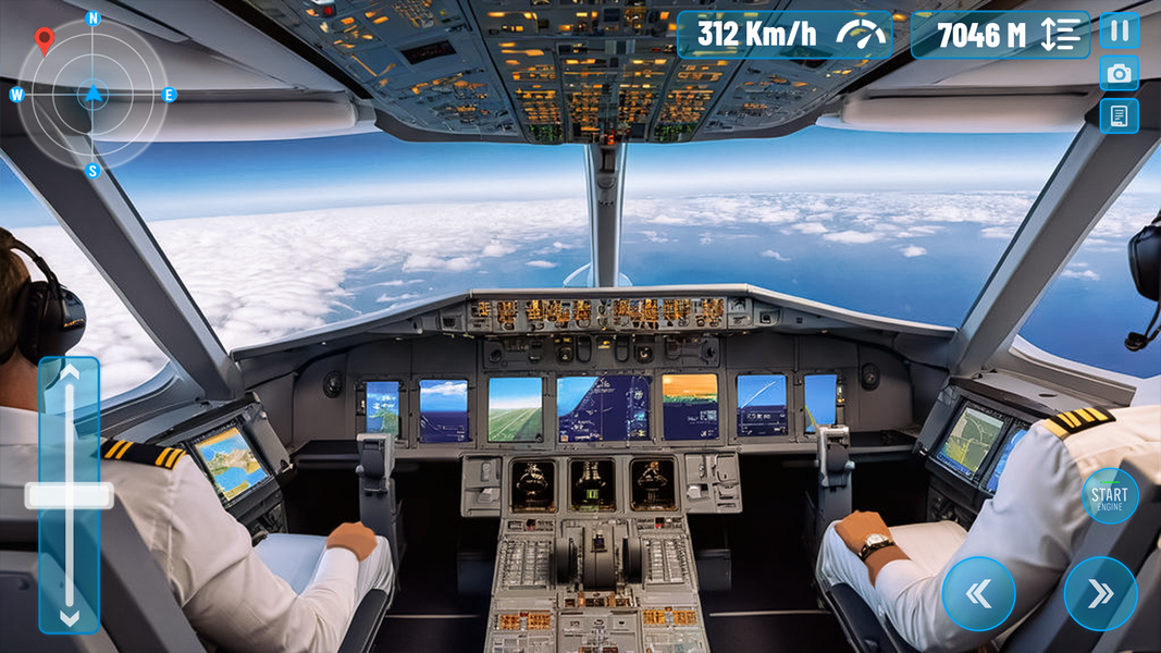 Airplane Flight Sim Plane Game - Gameplay image of android game
