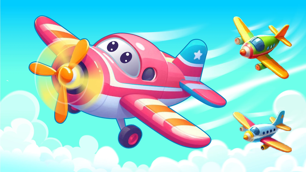 Airplane Games for Kids Racing - Gameplay image of android game