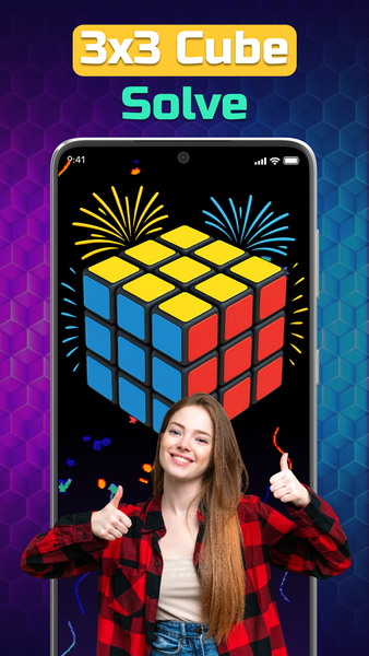 Rubik's Cube Solver App - Gameplay image of android game