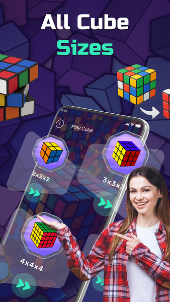 Rubik's Cube Solver App - Gameplay image of android game