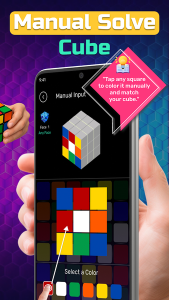 Rubik's Cube Solver App - Gameplay image of android game