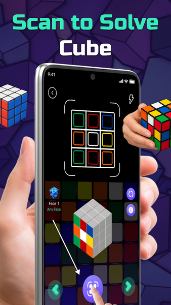 Rubik's Cube Solver App - Gameplay image of android game