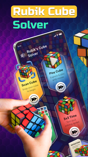 Rubik's Cube: ۳D Cube Solver - عکس بازی موبایلی اندروید