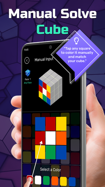 Rubik's Cube Solver App - Gameplay image of android game