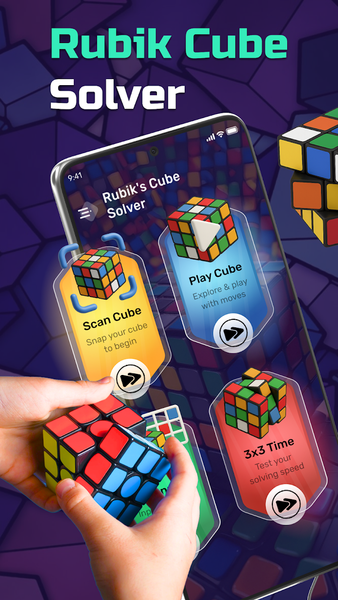 Rubik's Cube Solver App - Gameplay image of android game