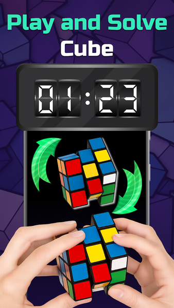 Rubik's Cube Solver App - Gameplay image of android game