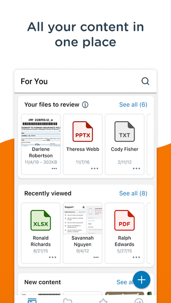 Content - Workspace ONE - عکس برنامه موبایلی اندروید