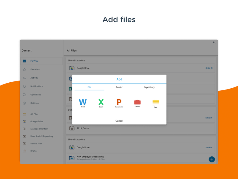 Content - Workspace ONE - عکس برنامه موبایلی اندروید