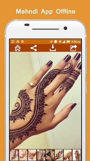 Mehndi Design App Offline - Image screenshot of android app