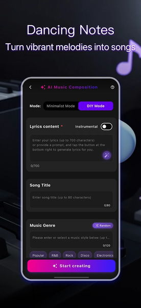 KP AI Music & Song Maker - Image screenshot of android app
