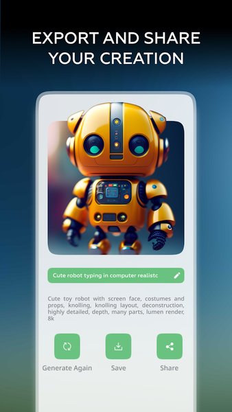 Stefa AI Art: Photo Generator - Image screenshot of android app