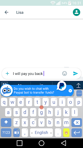 ai.type Bot Keyboard - Image screenshot of android app