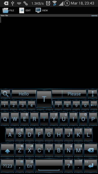 AI Keyboard Theme Frame Blue - Image screenshot of android app