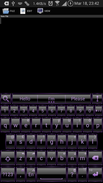 AI Keyboard Theme Frame Purpl - Image screenshot of android app