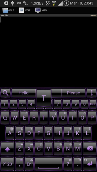 AI Keyboard Theme Frame Purpl - Image screenshot of android app