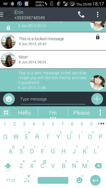 AI Keyboard Theme Droid Soft - Image screenshot of android app