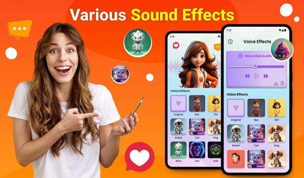 Voice Changer : Sound Effects - عکس برنامه موبایلی اندروید