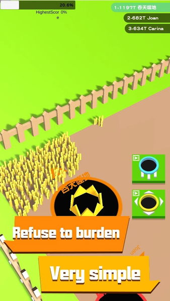 Color Hole Farm City - Gameplay image of android game