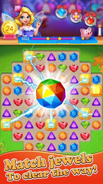 Jewels Garden Design - Gameplay image of android game