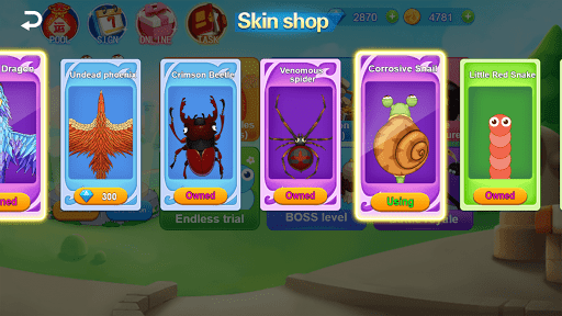 Slither-Snake Vs Bugs - عکس برنامه موبایلی اندروید