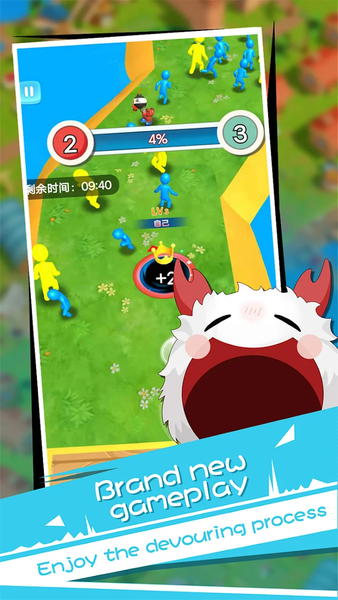 Color Hole Devouring Bugs - Gameplay image of android game