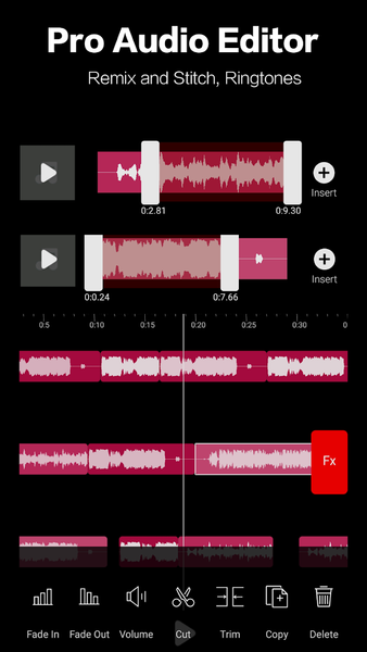 Audio Editor - Music Mixer - عکس برنامه موبایلی اندروید