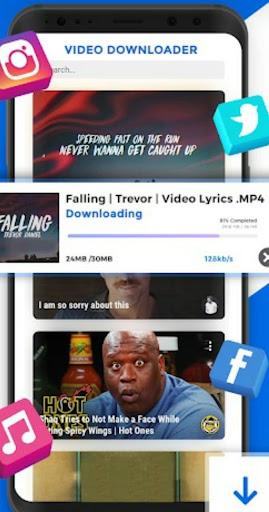 All in One Video Downloader - Video mp۴ Downloader - عکس برنامه موبایلی اندروید