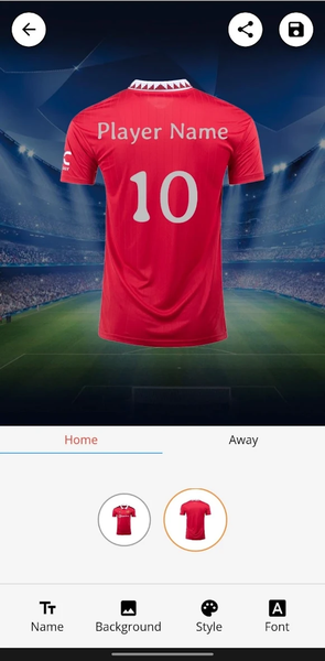 Football Jersey Maker - Image screenshot of android app