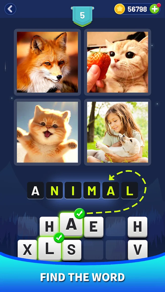 4 Pics Puzzles: guess word - عکس بازی موبایلی اندروید