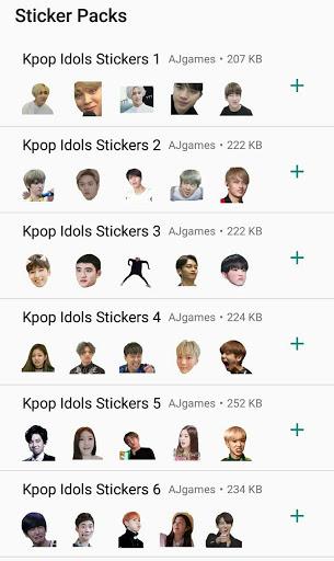 K-Pop Stickers Whatsapp - Image screenshot of android app