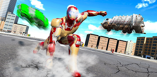 Iron Super Hero Vs. City Gangs - Gameplay image of android game