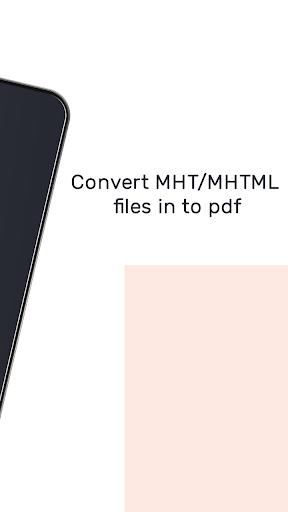 MHT/MHTML viewer & pdf converter - Image screenshot of android app