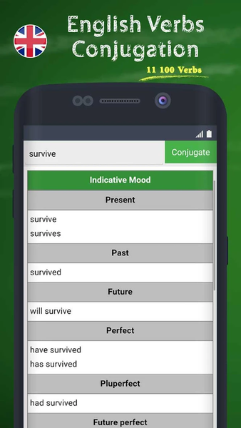 English Verbs Conjugation - Image screenshot of android app