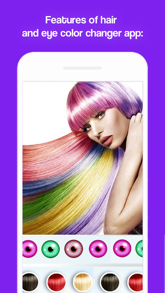 Hair And Eye Color Changer - Image screenshot of android app